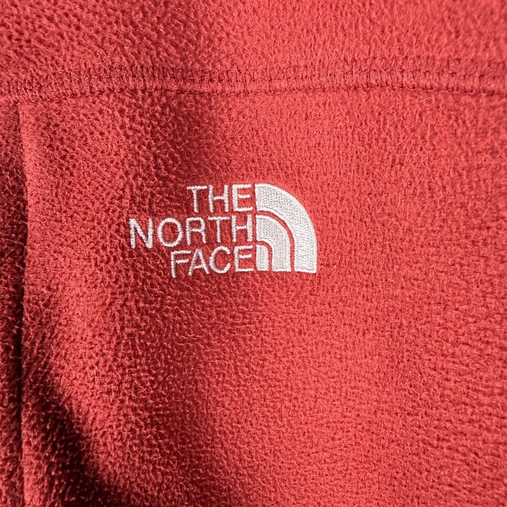 The North Face‎ Mens XL WindWall Fleece Jacket Full Zip Red Mock Neck
